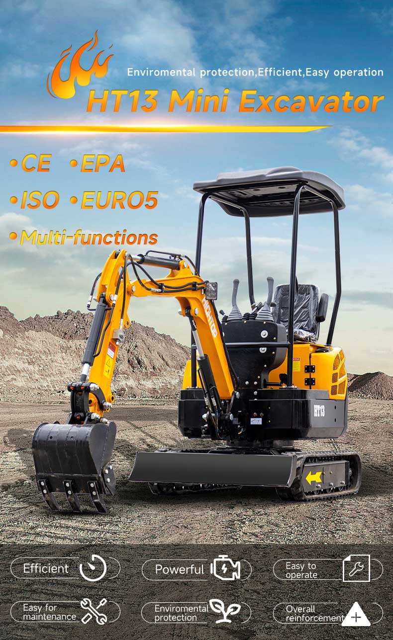 Изображения мини-экскаватора HT13