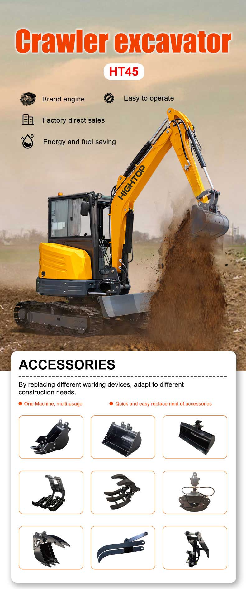 Мини экскаватор 4500 кг 