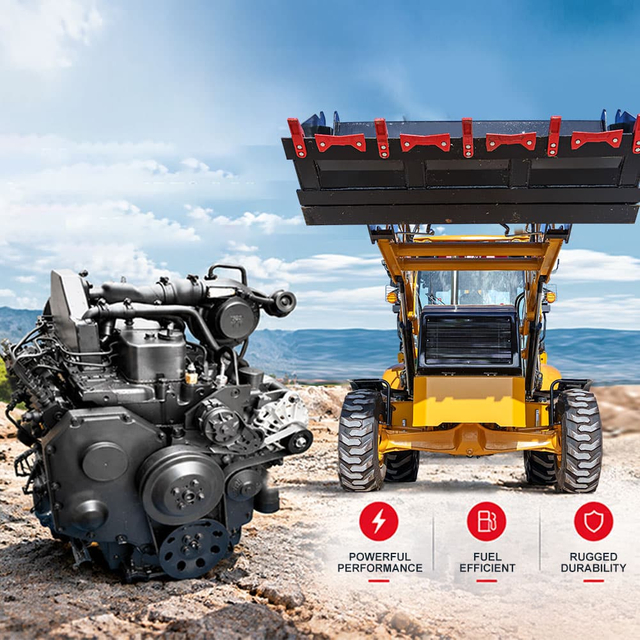 Экскаватор-погрузчик HTBL810: 1.0 М³ Ковш, Глубина Копания 4082/4500 Мм