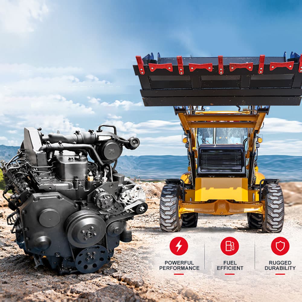 Экскаватор-погрузчик HTBL810: 1.0 М³ Ковш, Глубина Копания 4082/4500 Мм