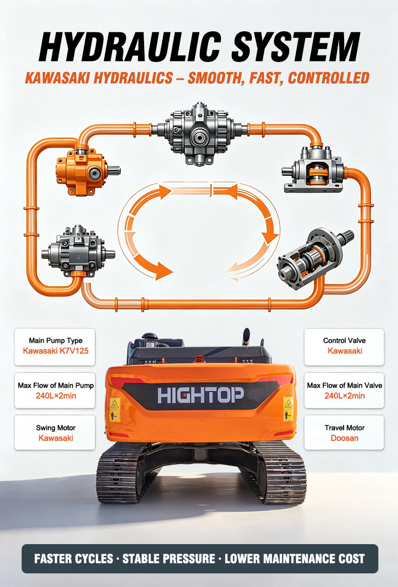 hightop-ht260-kawasaki-hydraulic-system