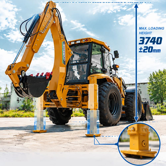 HTBL820 Экскаватор-погрузчик С Нагрузкой 2500 Кг И Полным Рулевым Управлением