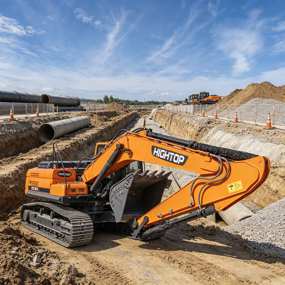 Гусеничный экскаватор HT260 — Cummins и гидравлика Kawasaki